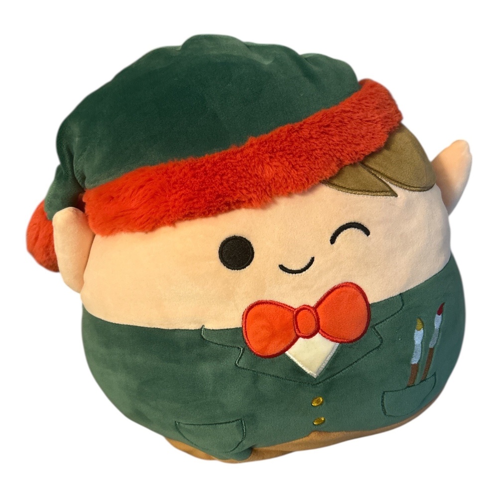 Squishmallows Jangle Elf 12” Christmas Plush 2024 Holiday Toy Painter NWT
